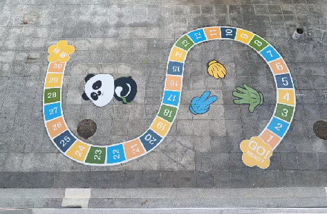 淳安地面游戏彩绘