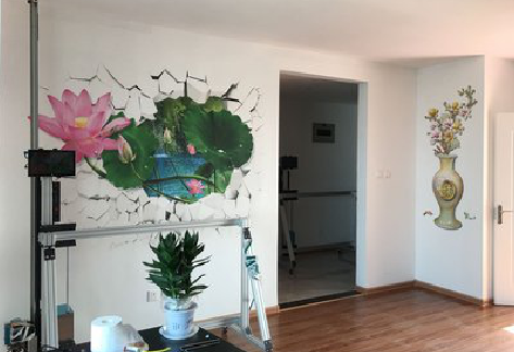 淳安墙体彩绘相比墙纸的优势。