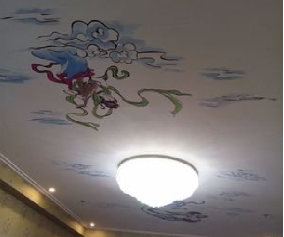 淳安如何快速绘制天花板上的手绘墙？