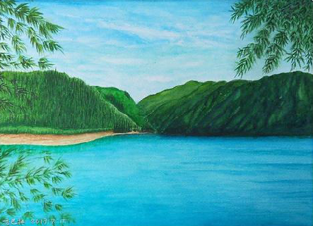 淳安在墙绘中，如何绘画绿水青山？