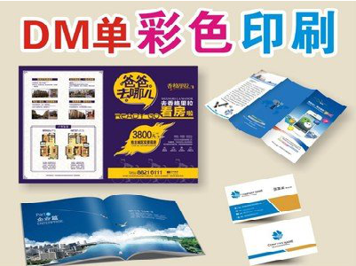 淳安单页印刷，色彩搭配简单。