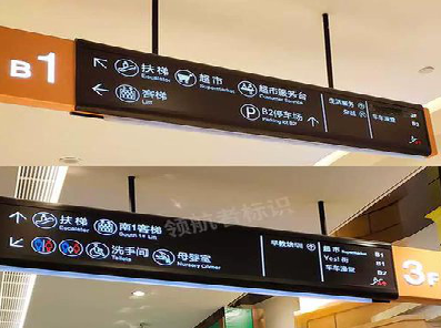 淳安如何通过商场标识牌引导客流分布？